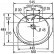 Раковина Jacob Delafon Odeon E1001-00, 56*44,5 см