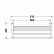 Полочка для полотенец Duravit Starck T 0099441000 61 x 23.2 см, подвесная, хром