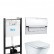 Инсталляция Roca с безободковым унитазом Roca Gap Clean Rim 34647L000, сиденье микролифт, комплект
