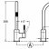 Смеситель Jacob Delafon Edgar E23309-CP для кухонной мойки, с выдвижным изливом