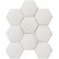 Мозаика Starmosaic Керамическая Hexagon big White Antislip