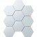 Мозаика Starmosaic Керамическая Hexagon big White Matt