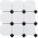 Мозаика Starmosaic Керамическая Octagon big White-Black Matt