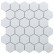 Мозаика Starmosaic Керамическая Hexagon small White Glossy
