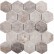 Мозаика Starmosaic Wild Stone мраморная мозаика Hex VLg Tumbled 64X74