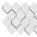 Керамогранит Atlas Concorde (италия) Marvel Stone Carrara Pure Mosaico Esagono 3D