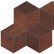 Мозаика Atlas Concorde (италия) Blaze Corten Mosaico Esagono Matt 35х30