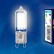 Лампа светодиодная (UL-00001814) Uniel G9 4W 4000K прозрачная LED-JCD-4W/NW/G9/CL GLZ01TR