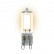 Лампа светодиодная (UL-00001815) Uniel G9 4W 3000K прозрачная LED-JCD-4W/WW/G9/CL GLZ01TR