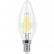 Лампа светодиодная филаментная Feron E14 5W 4000K Свеча Прозрачная LB-58 25573