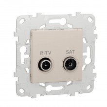 Розетка R-TV/SAT оконечная Schneider Electric Unica New NU545544