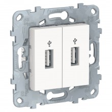 Розетка компьютерная USBx2 Schneider Electric Unica New NU542718