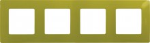 Рамка 4-постовая Legrand Etika зелёный папоротник 672544