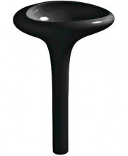 Раковина Vitra Istanbul 4261B070-0871 монолит 60 см с 3 отверстиями, цвет черный