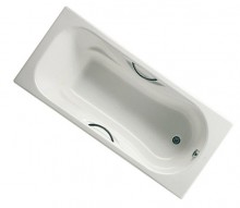 Чугунная ванна Roca Malibu 2315000R, 150*75 см с отверстиями для ручек