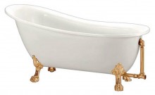 Ванна акриловая BelBagno BB06-1700, ножки золото