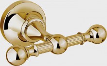 Крючок двойной Cezares Olimp DHK-03/24 цвет золото, ручки металл