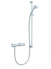 Душевая система Kludi Logo Duo Shower 6857705-00 с термостатом, штанга 90 см