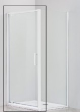 Душевая дверь Cezares Relax RELAX-80-P-Bi L/R, 80 х 185 см, стекло рифлёное, цвет профиля белый