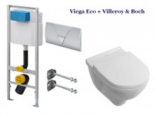 Инсталляция Viega с унитазом Villeroy&Boch O.novo 5660 H101, сиденье микролифт, комплект