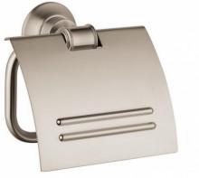 Держатель туалетной бумаги Axor Montreux 42036820, с крышкой, шлифованный никель