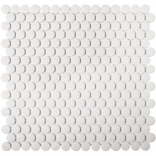 Мозаика Starmosaic Керамическая Penny Round White Antislip