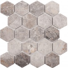 Мозаика Starmosaic Wild Stone мраморная мозаика Hex VLg Tumbled 64X74