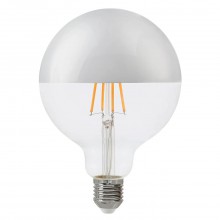 Лампа светодиодная филаментная Thomson E27 7W 4500K шар прозрачная TH-B2378