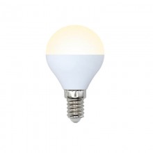 Лампа светодиодная (UL-00003826) E14 9W 3000K матовая LED-G45-9W/WW/E14/FR/NR