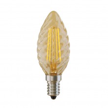 Лампа светодиодная филаментная E14 4W 2800К свеча витая золотая VG1-CC3E14warm4W-F 5483