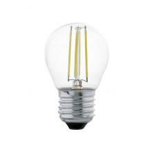 Лампа светодиодная филаментная Eglo E27 4W 2700К прозрачная 11498