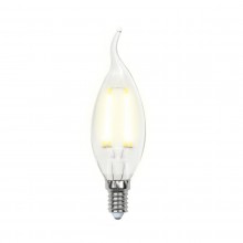 Лампа светодиодная филаментная (UL-00002863) Uniel E14 5W 3000K LED-CW35-5W/WW/E14/CL/DIM GLA01TR
