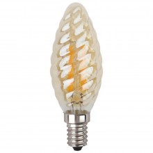 Лампа светодиодная филаментная ЭРА E14 5W 2700K золотая F-LED BTW-5W-827-E14 gold Б0027941