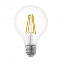Лампа светодиодная филаментная диммируемая Eglo E27 6W 2700К прозрачная 11703