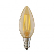 Лампа светодиодная филаментная Voltega E14 4W 2800К золотая VG10-C3E14warm4W-F 5482