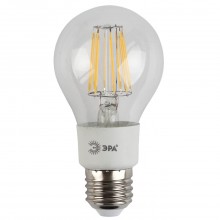 Лампа светодиодная филаментная ЭРА E27 5W 2700K прозрачная F-LED A60-5W-827-E27 Б0012535