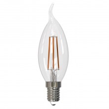 Лампа светодиодная филаментная диммируемая (UL-00005190) Uniel E14 9W 4000K прозрачная LED-CW35-9W/4000K/E14/CL/DIM GLA01TR