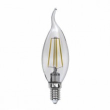 Лампа светодиодная филаментная (UL-00000200) Uniel E14 6W 3000K прозрачная LED-CW35-6W/WW/E14/CL PLS02W