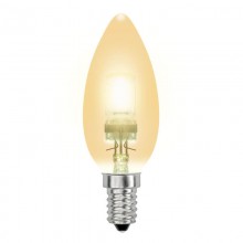 Лампа галогенная (04119) Uniel E14 42W золотая HCL-42/CL/E14 candle gold